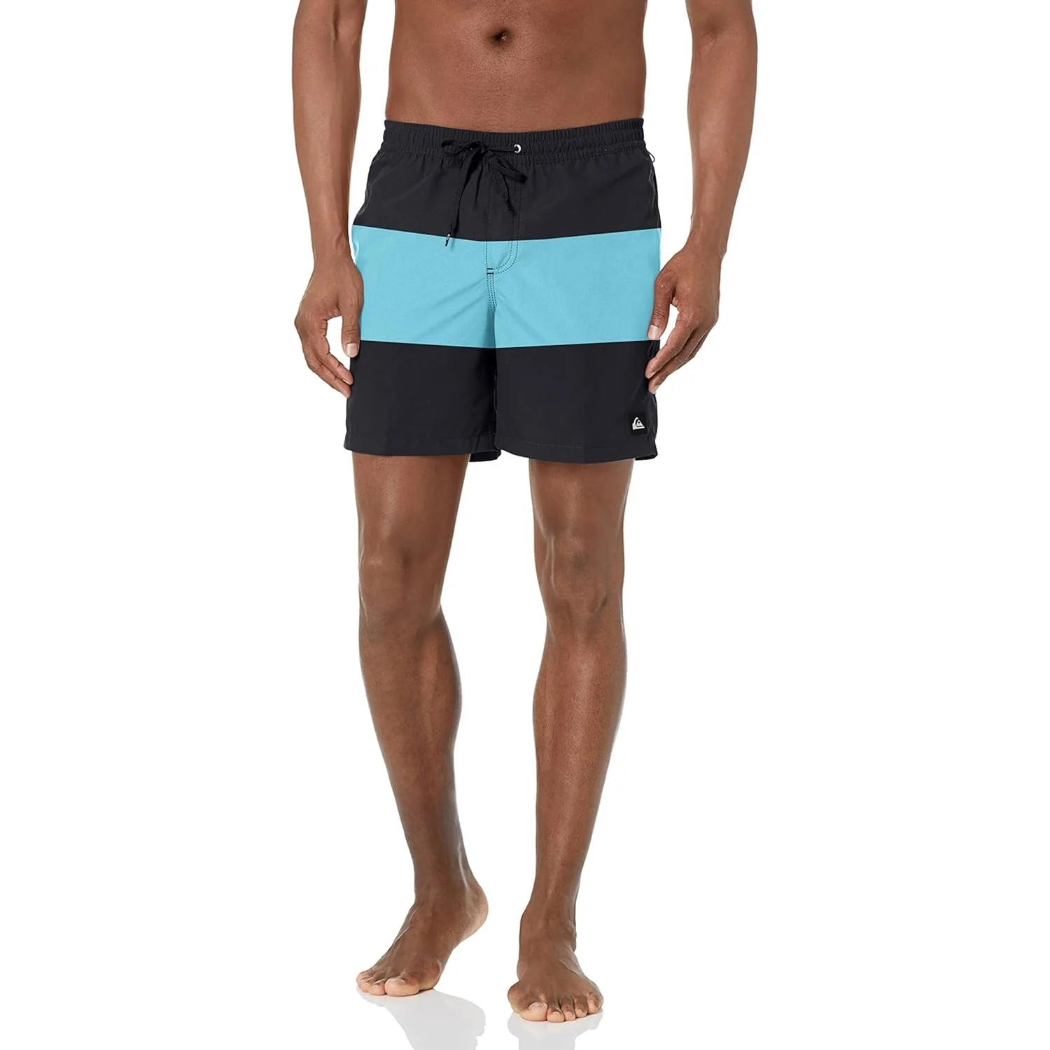 Quiksilver - Mens Solid Elastic Waist Volley Shorts - Image 2