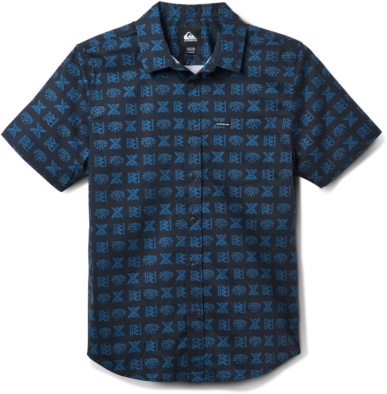 Quiksilver - Mens Stone Etch Classic Stretch Short Sleeve Woven Shirt - Image 4