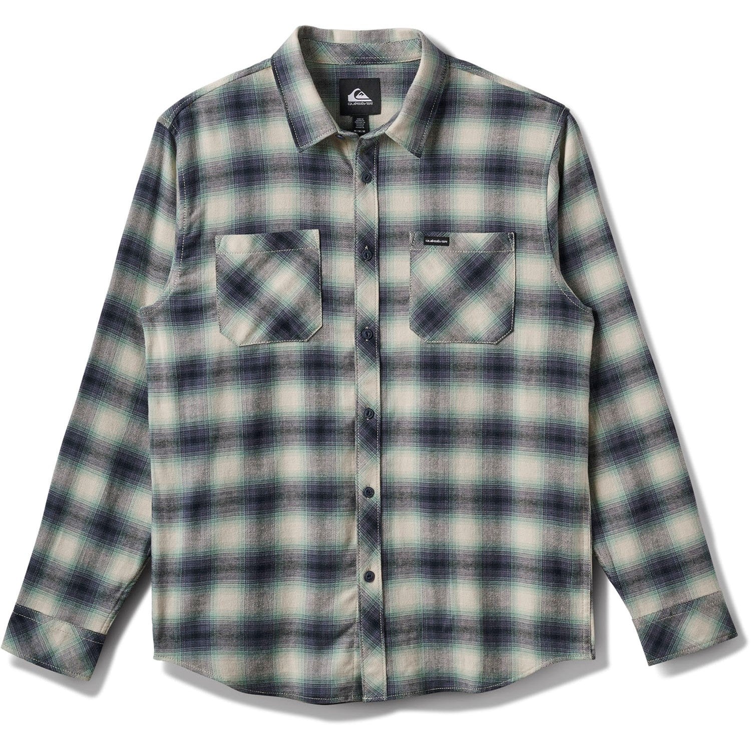 Quiksilver - Mens Terrace Stretch Flannel Long Sleeve Woven Shirt - Image 6