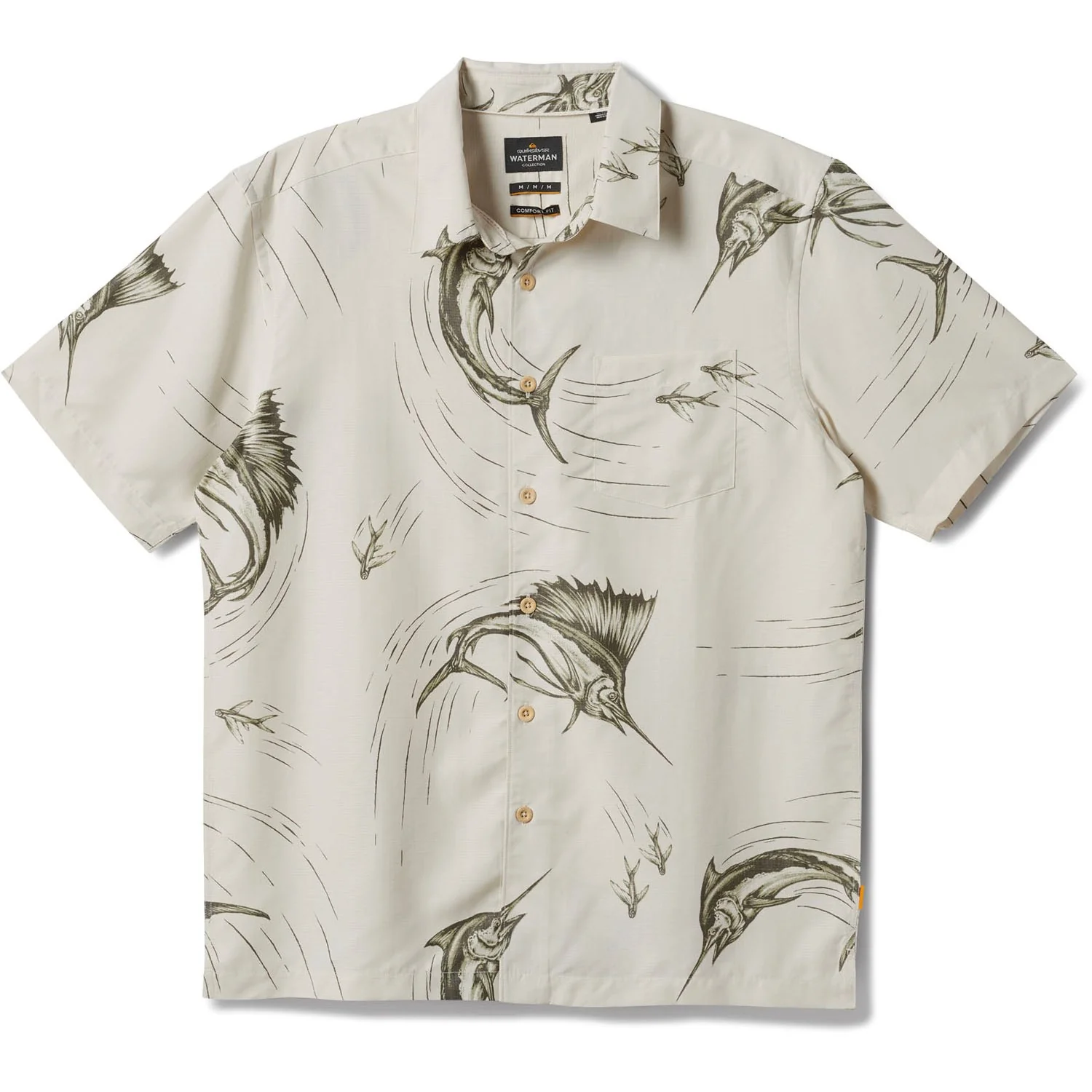 Quiksilver - Mens The Chase Short Sleeve Woven Shirt - Image 2
