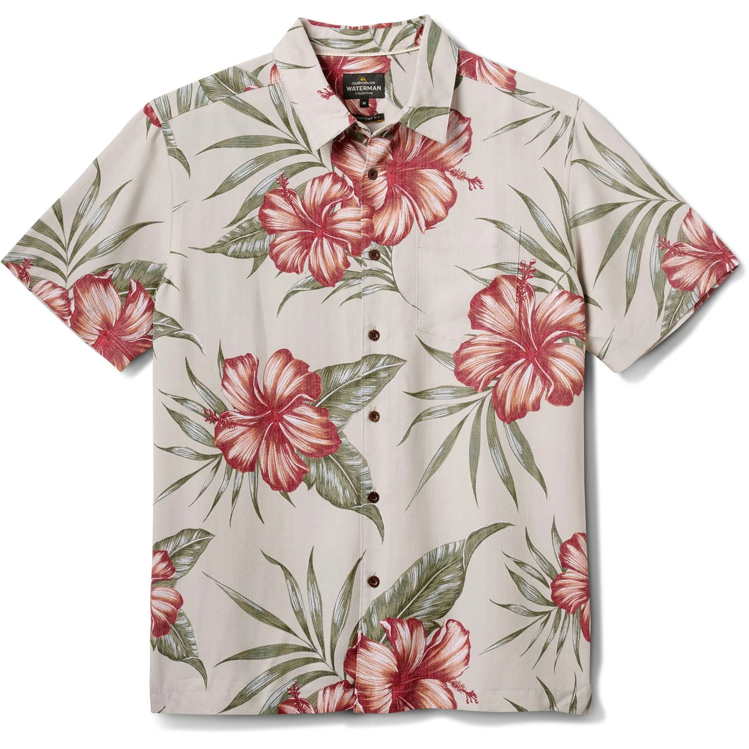 Quiksilver - Mens Tropical Dream Short Sleeve Woven Shirt - Image 3