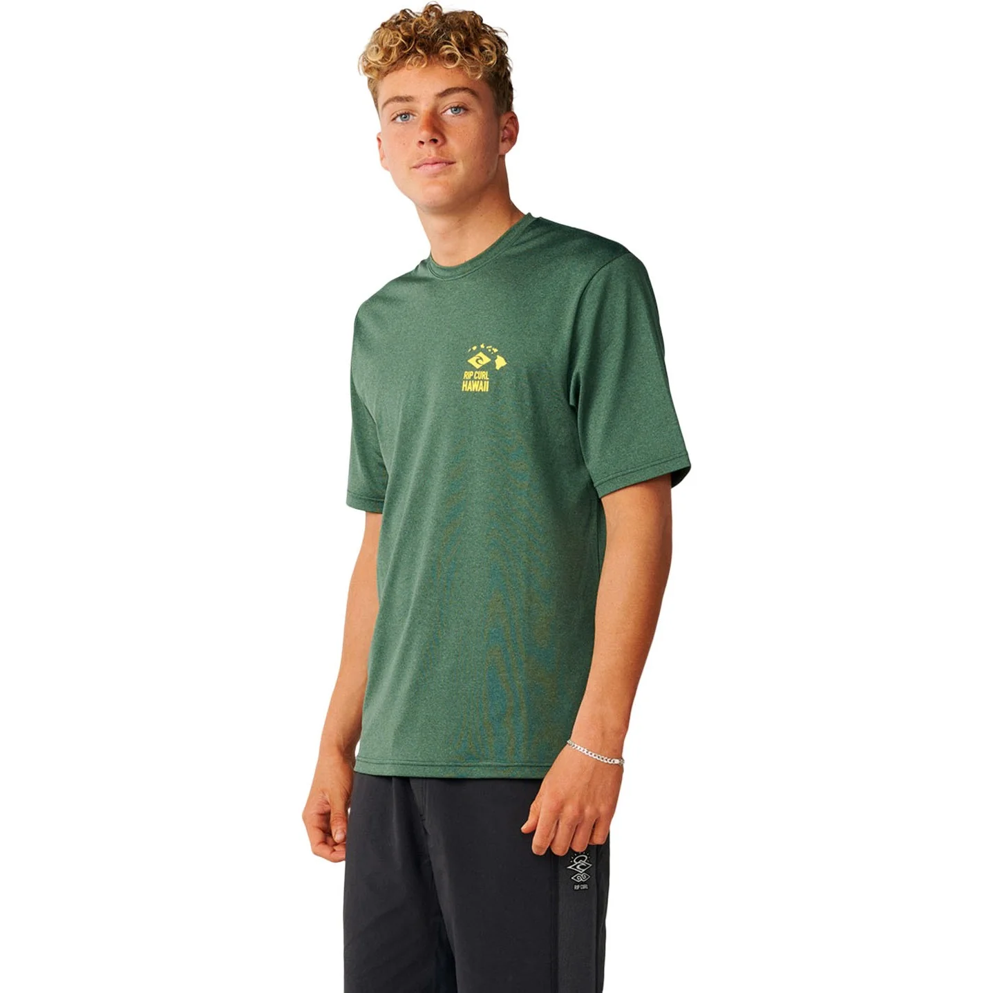 Rip Curl - Men Hawaii Desto UPF Short Sleeve Rash Vest - Image 4