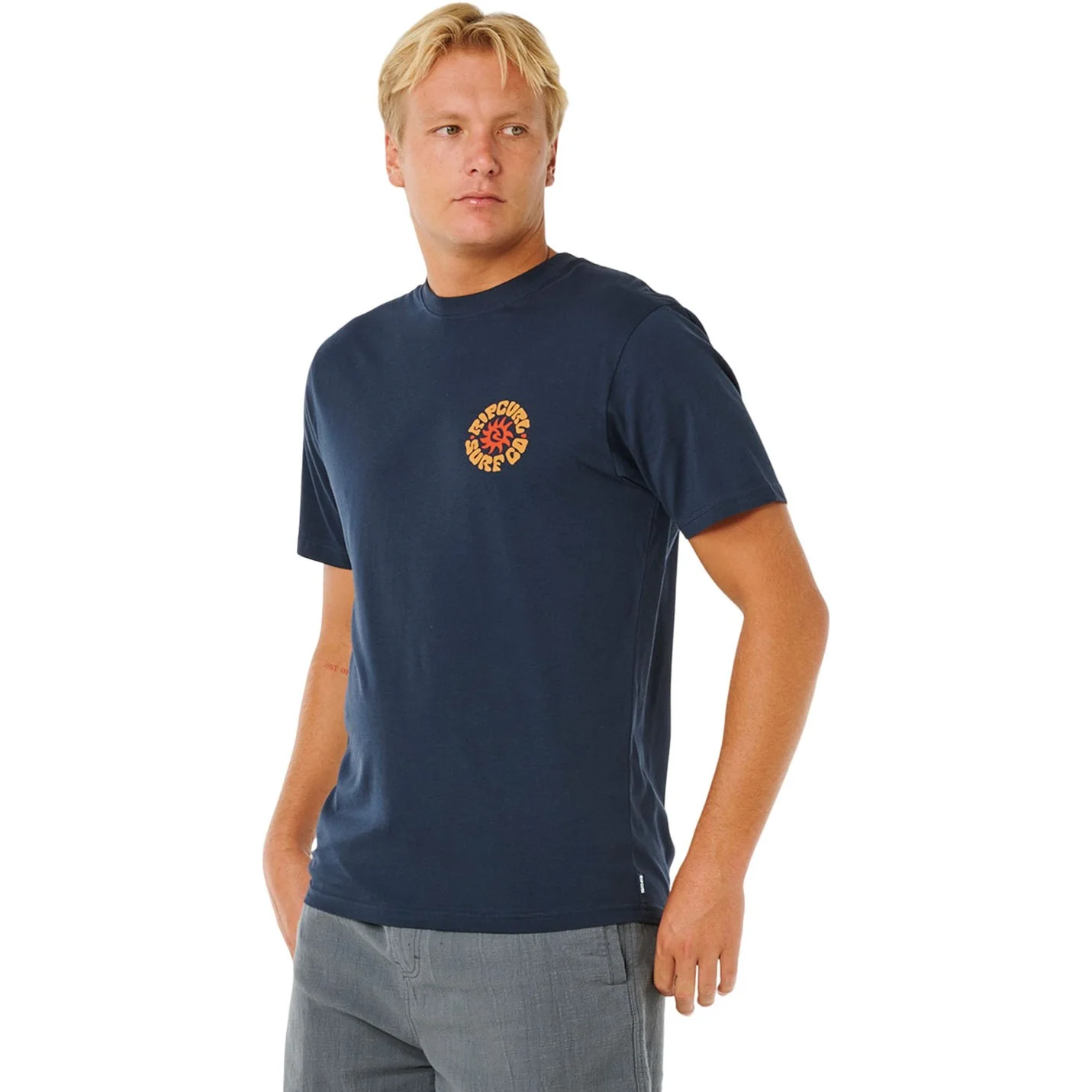 Rip Curl - Men Pacific Rinse Circle Short Sleeve T-shirt - Image 3
