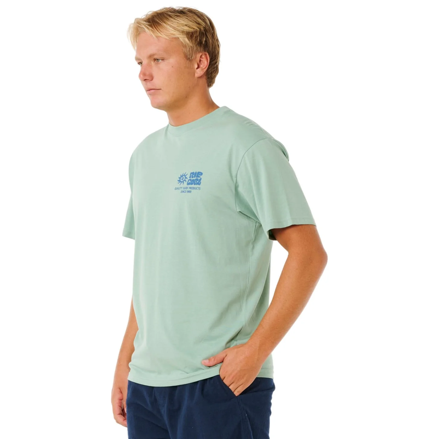 Rip Curl - Men Pacific Rinse Glass Off Short Sleeve T-shirt - Image 4