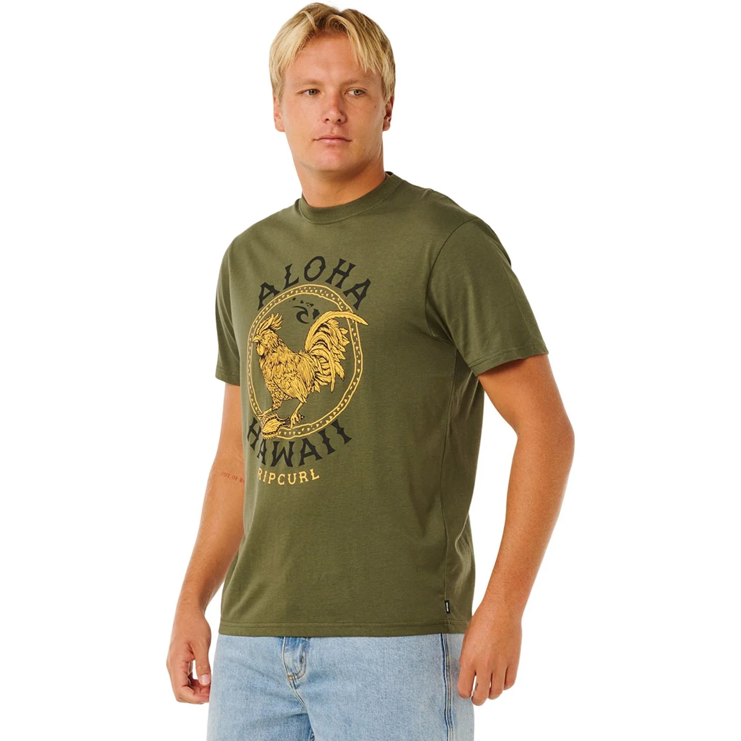Rip Curl - Mens Aloha Hawaii Rooster Short Sleeve T-Shirt - Image 2