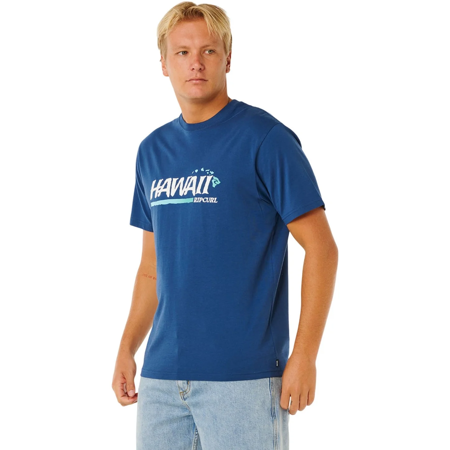 Rip Curl - Mens Hawaii Gritty Short Sleeve T-Shirt - Image 3