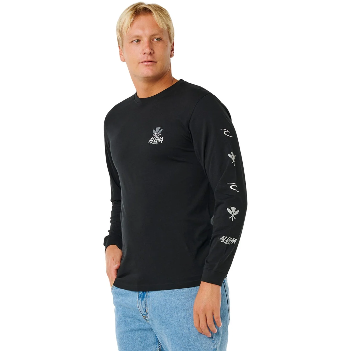 Rip Curl - Mens Hawaii Tapa Hex L/S Short Sleeve T-Shirt - Image 3