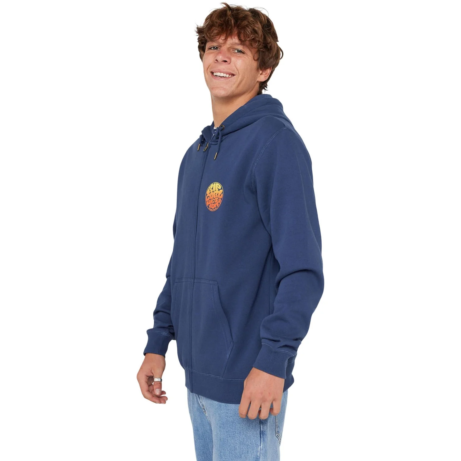 Rip Curl - Mens Wettie Passage Icon Zip Thru Hoodie - Image 2