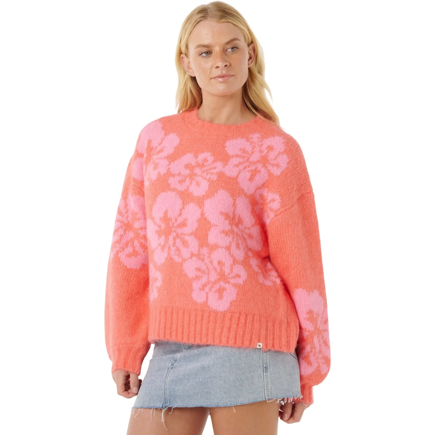 Rip Curl - Womens Hibiscus Heat Jacquard Crew Neck Sweater - Image 2