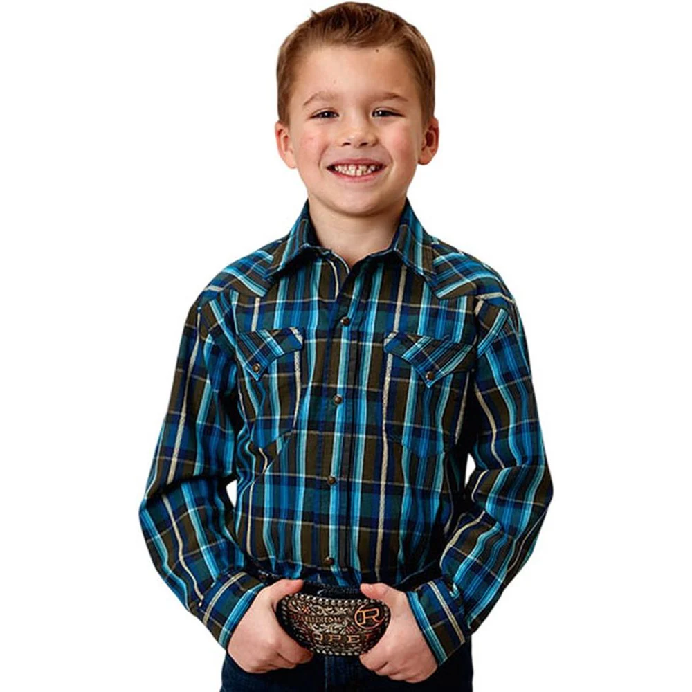 Roper - Boys Long Sleeve Western Shirt - Image 2
