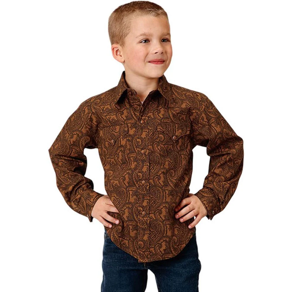 Roper - Boys Long Sleeve Western Shirt