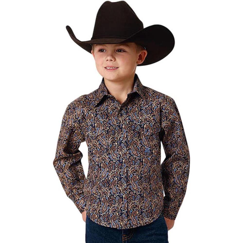 Roper - Boys Long Sleeve Western Shirt - Image 2