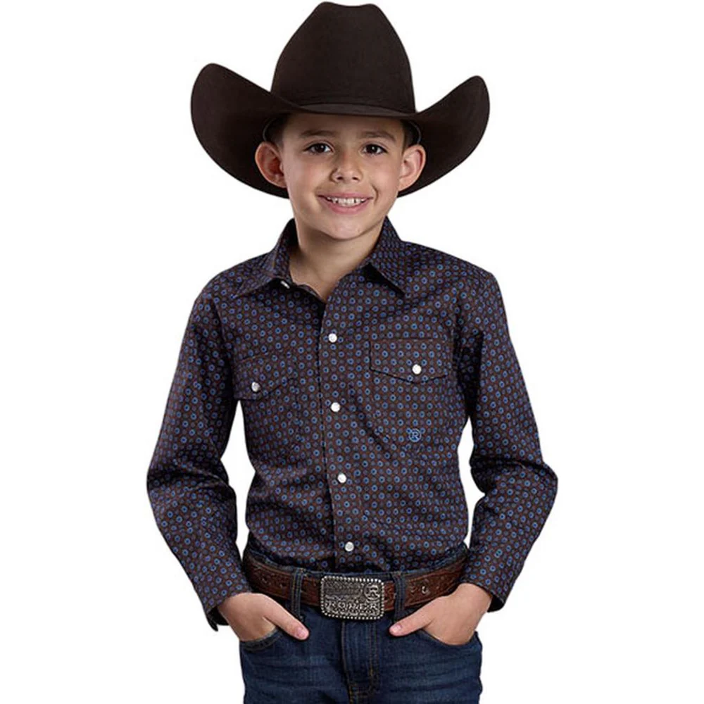 Roper - Boys Long Sleeve Western Shirt - Image 2