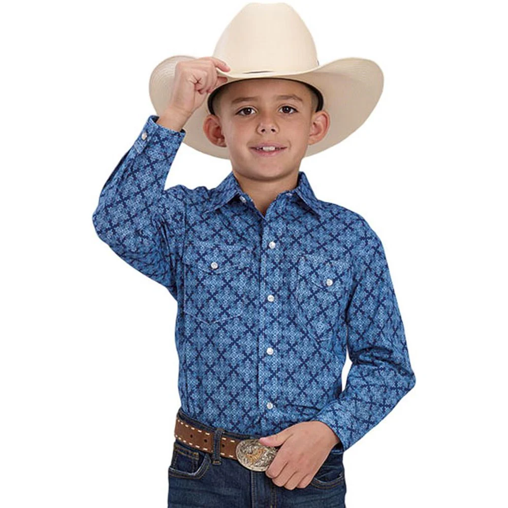 Roper - Boys Long Sleeve Western Shirt - Image 2