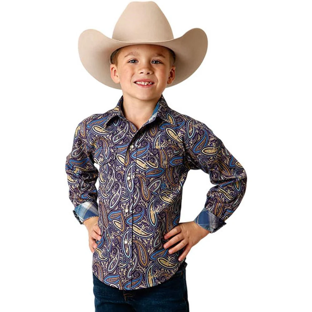 Roper - Boys Long Sleeve Western Shirt