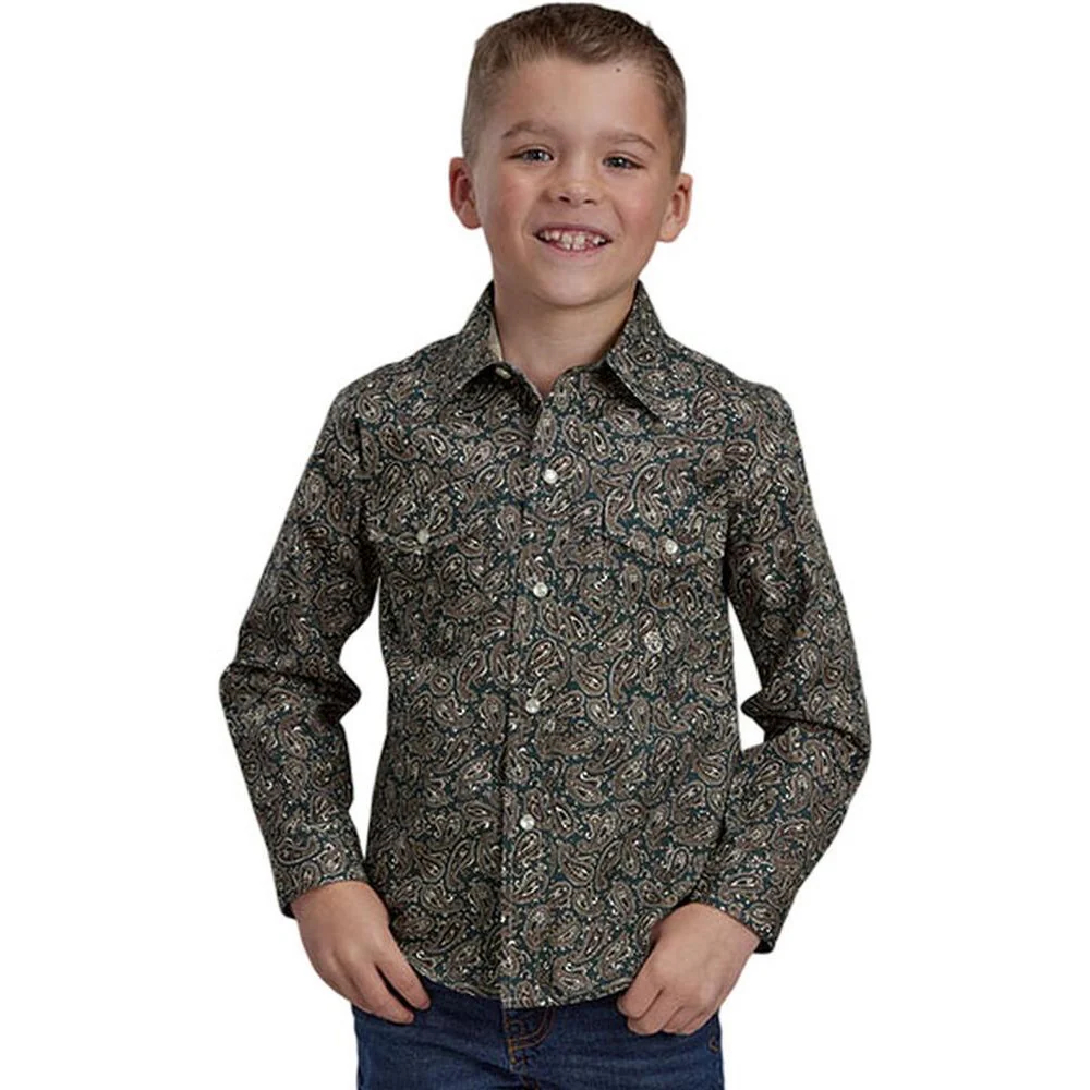 Roper - Boys Long Sleeve Western Shirt - Image 2