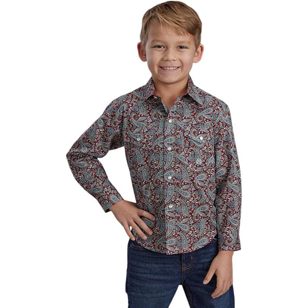 Roper - Boys Long Sleeve Western Shirt - Image 2