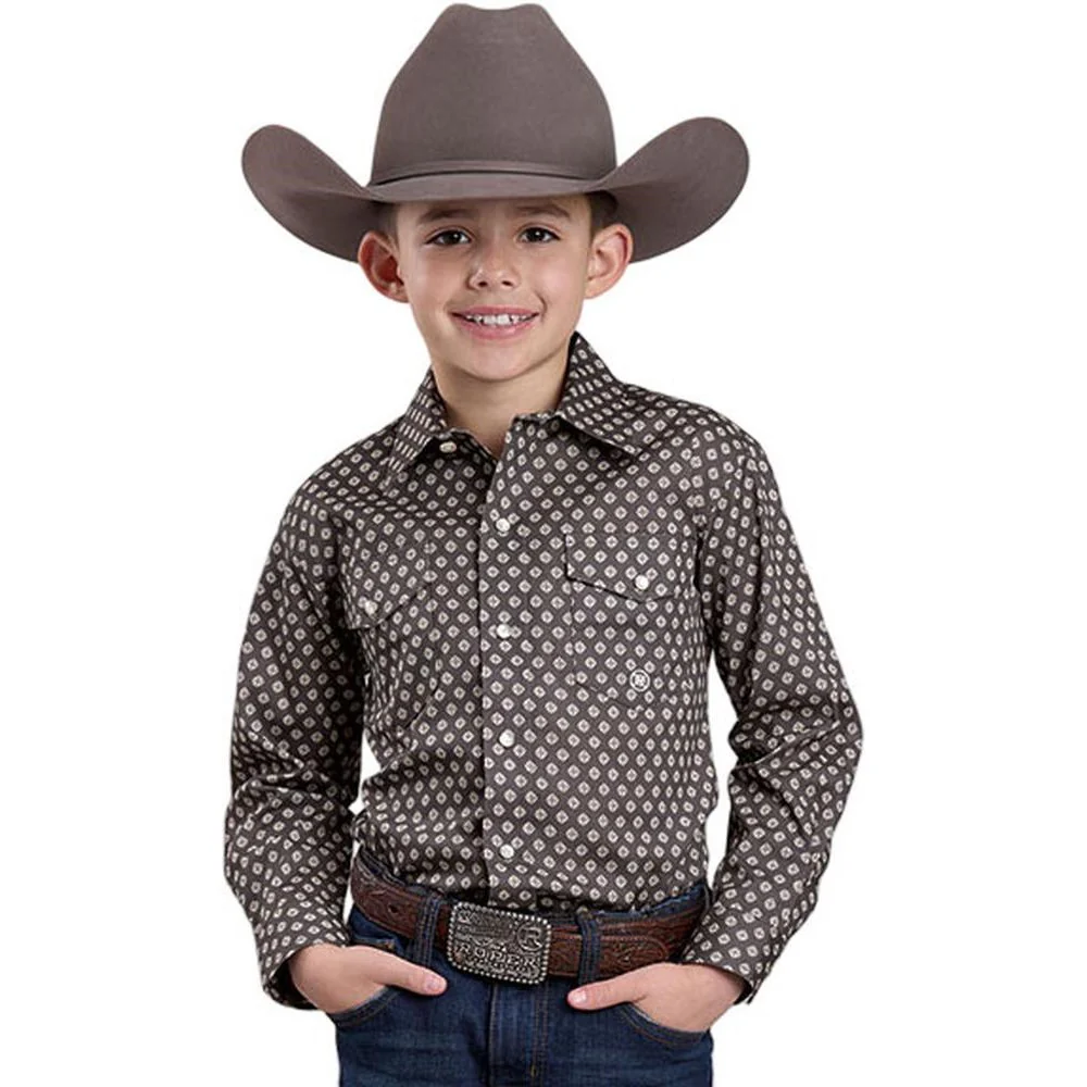 Roper - Boys Long Sleeve Western Shirt - Image 2