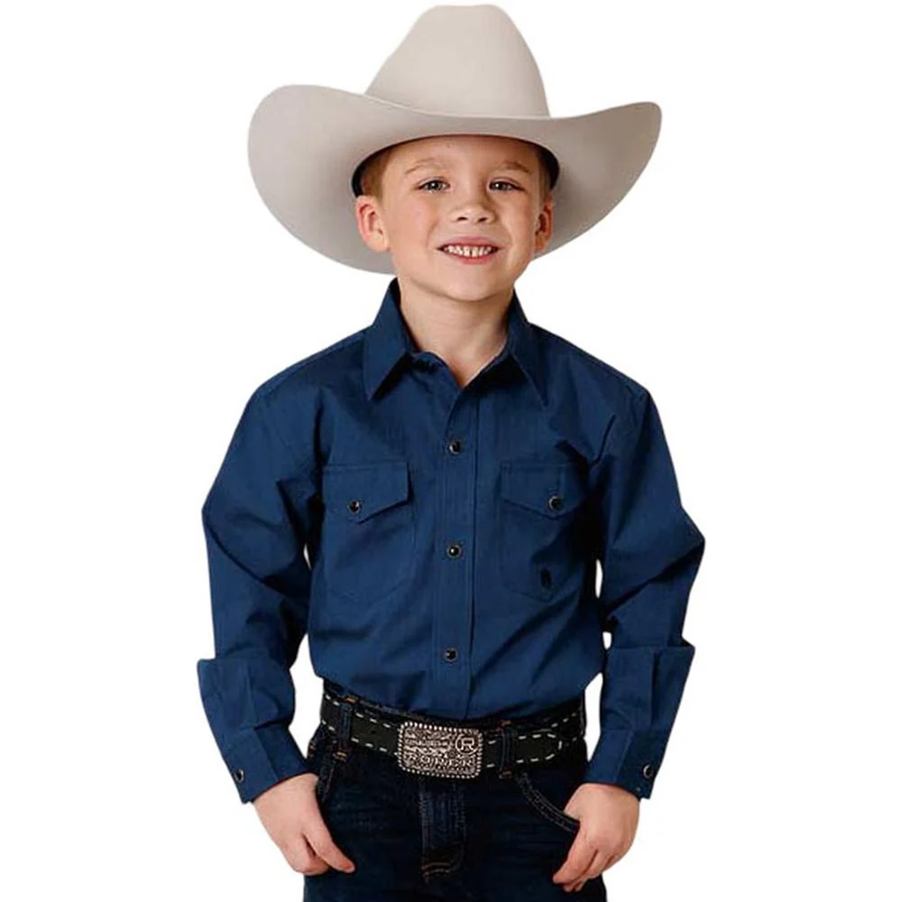 Roper - Boys Long Sleeve Western Shirt - Image 2
