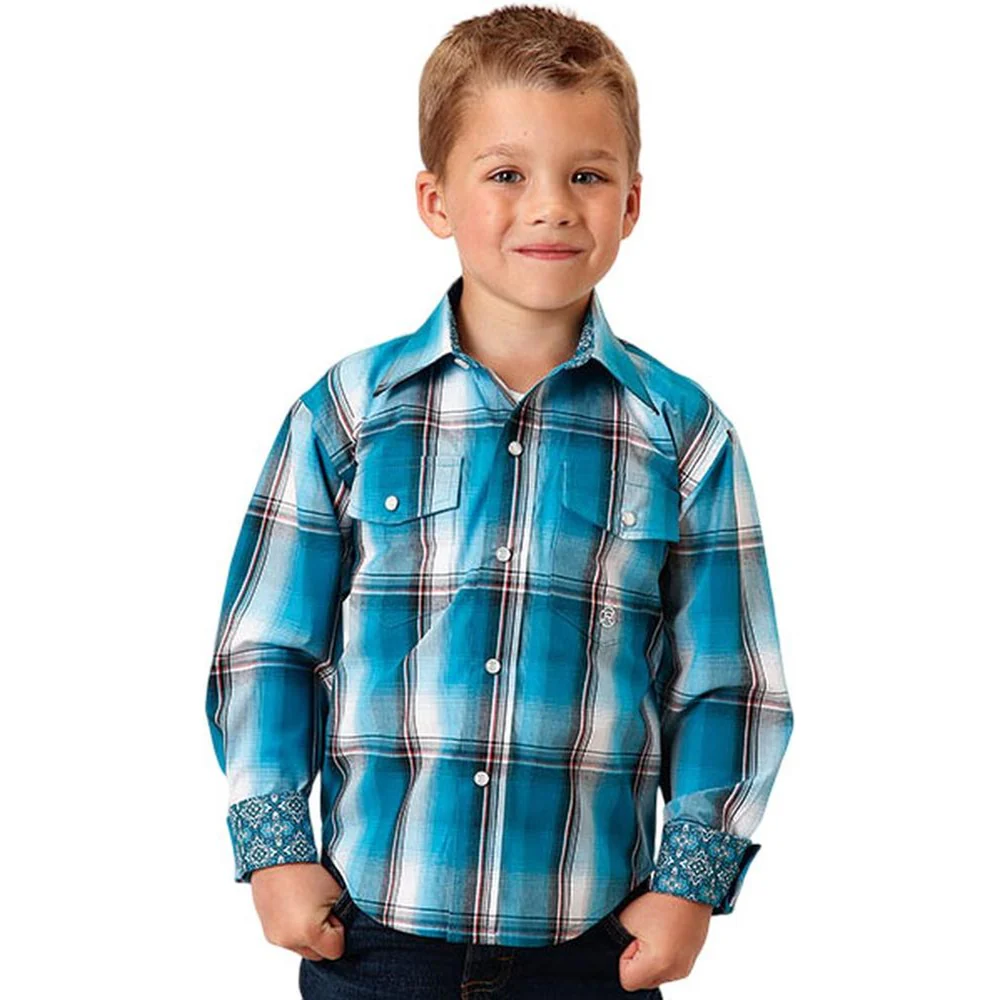 Roper - Boys Long Sleeve Western Shirt - Image 2
