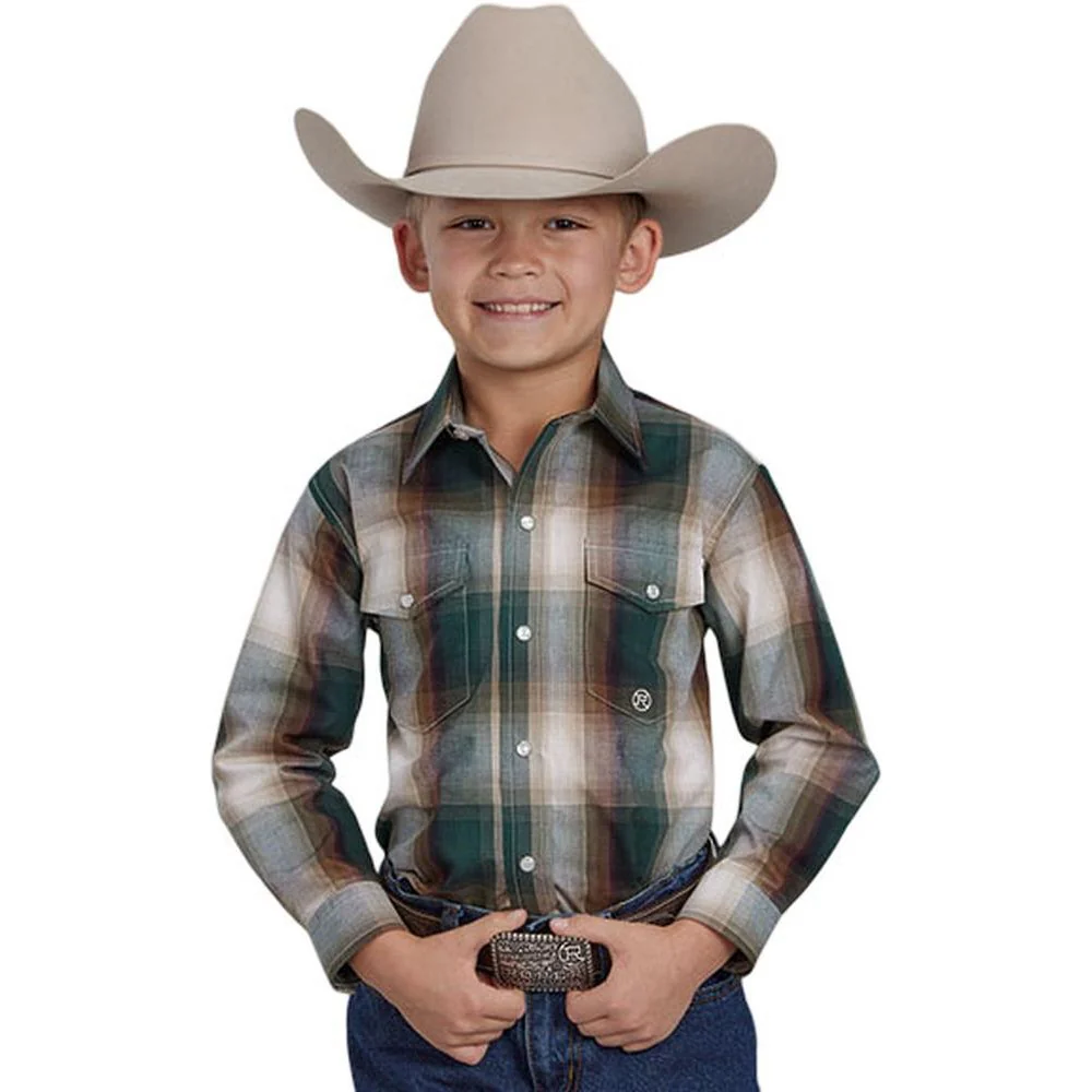 Roper - Boys Long Sleeve Western Shirt - Image 2