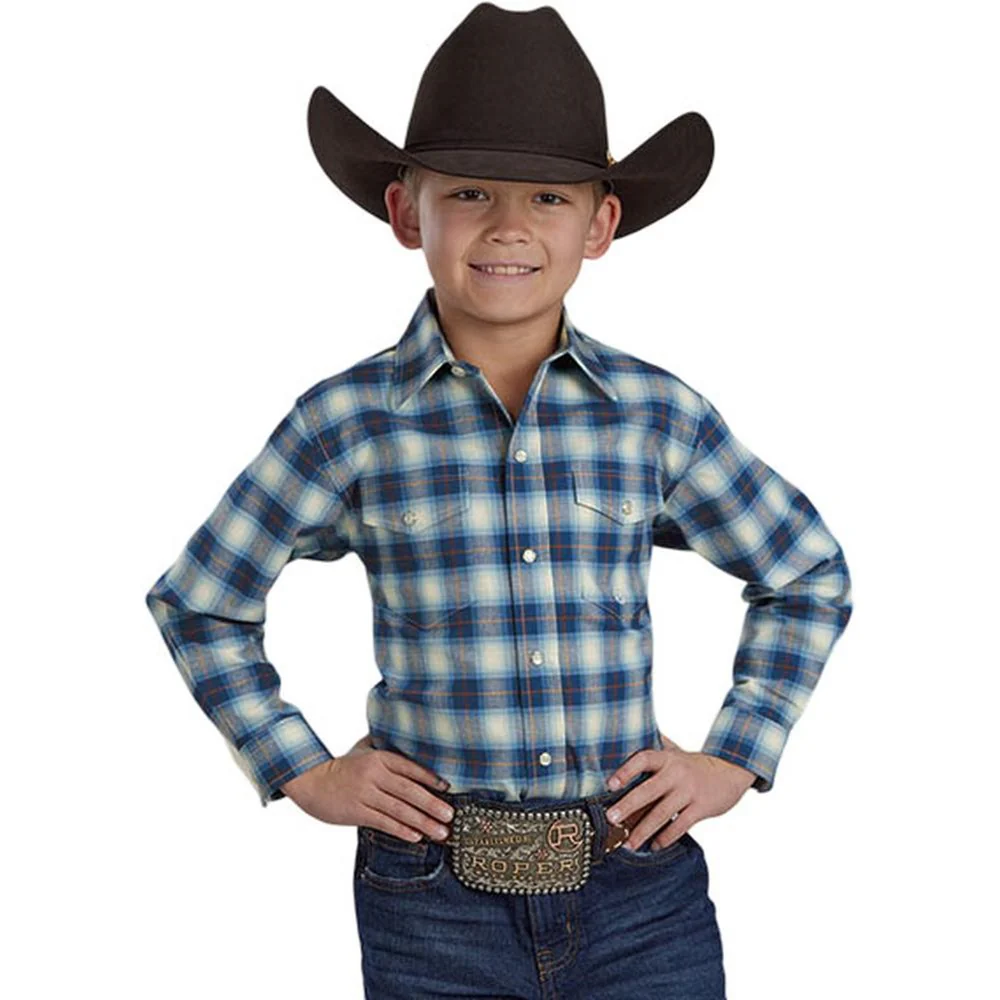 Roper - Boys Long Sleeve Western Shirt