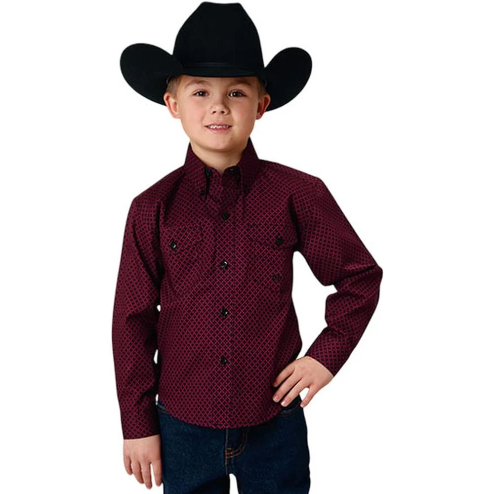 Roper - Boys Long Sleeve Western Shirt