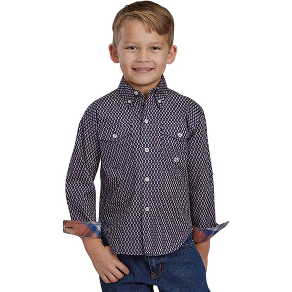 Roper - Boys Long Sleeve Western Shirt - Image 2