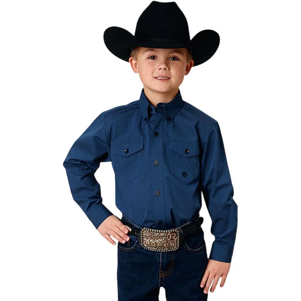 Roper - Boys Long Sleeve Western Shirt