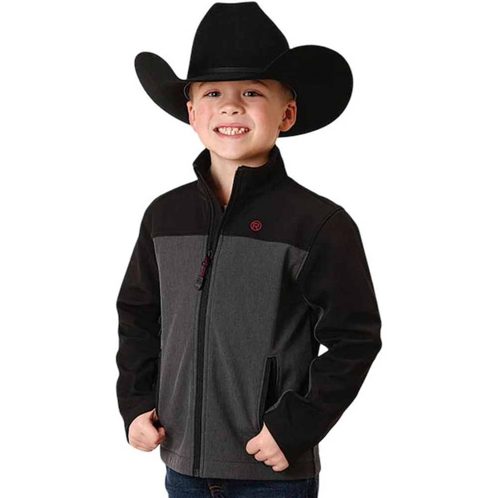 Roper - Boys Pieced Soft Shell Tech Jacket Outerwear