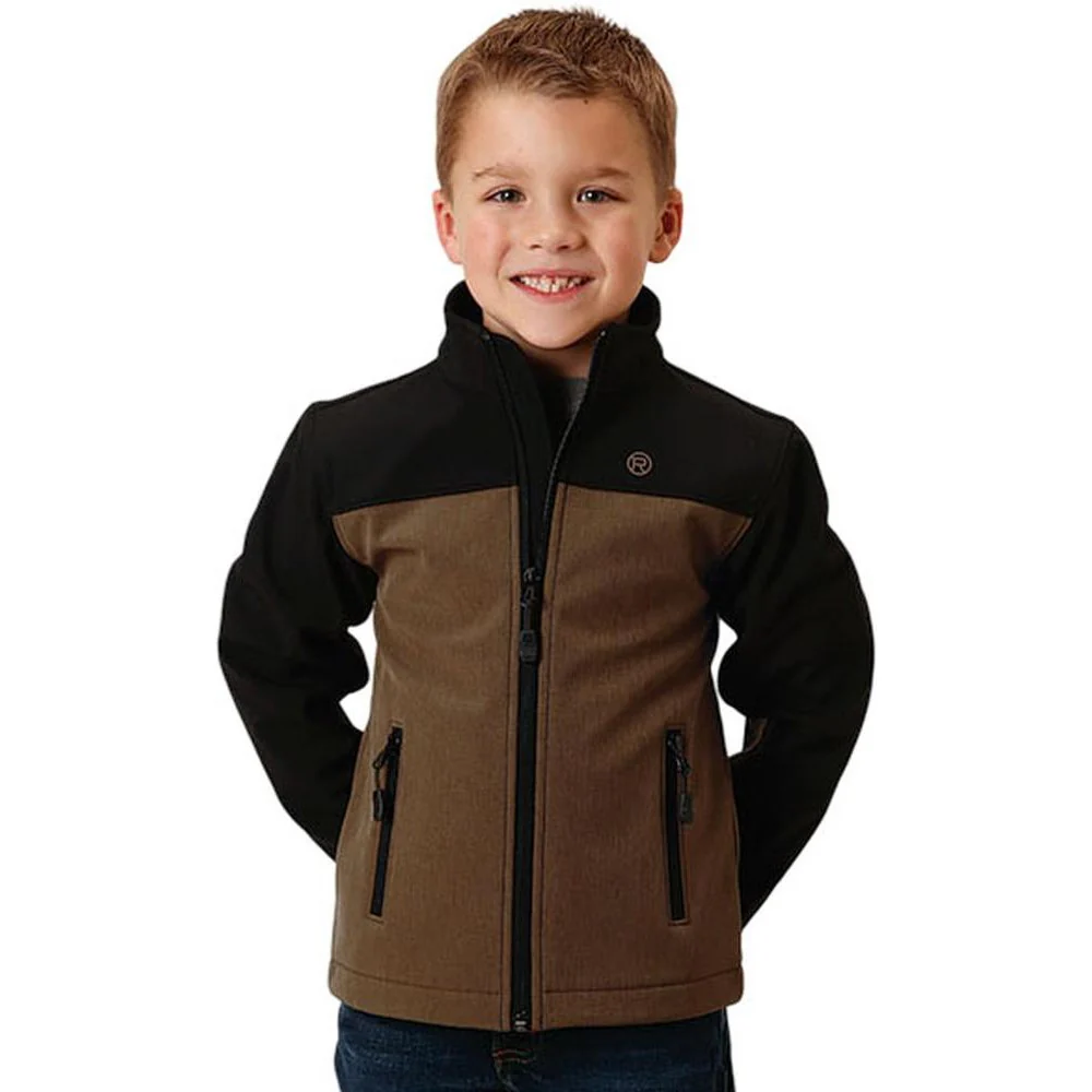 Roper - Boys Pieced Soft Shell Tech Jacket Outerwear - Image 2