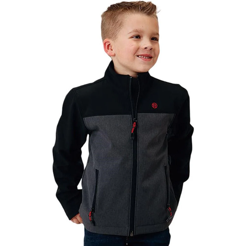 Roper - Boys Pieced Soft Shell Tech Jacket Outerwear - Image 2