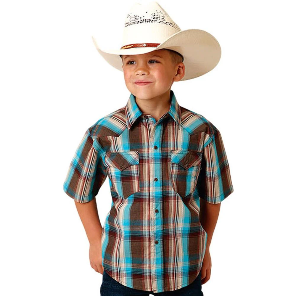 Roper - Boys Short Sleeve Western Shirt - Image 2