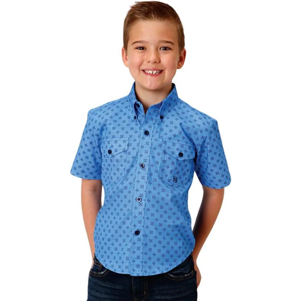 Roper - Boys Short Sleeve Western Shirt