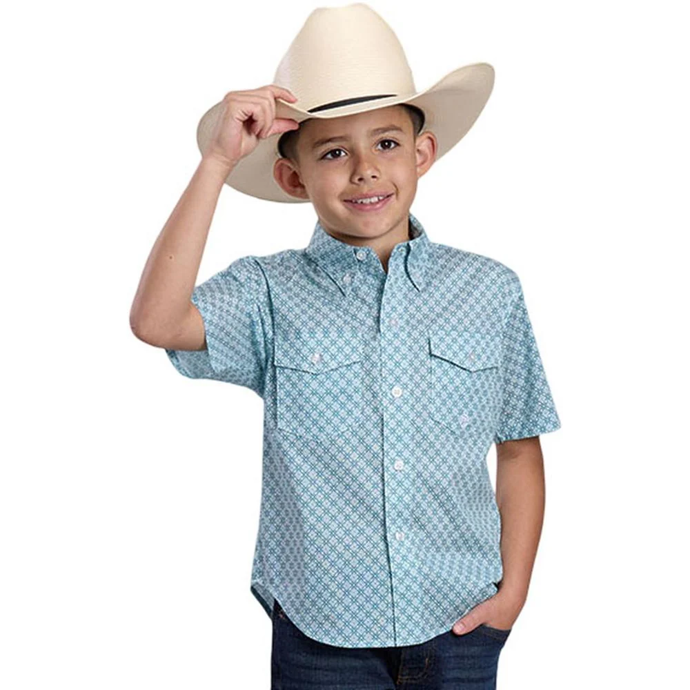 Roper - Boys Short Sleeve Western Shirt - Image 2