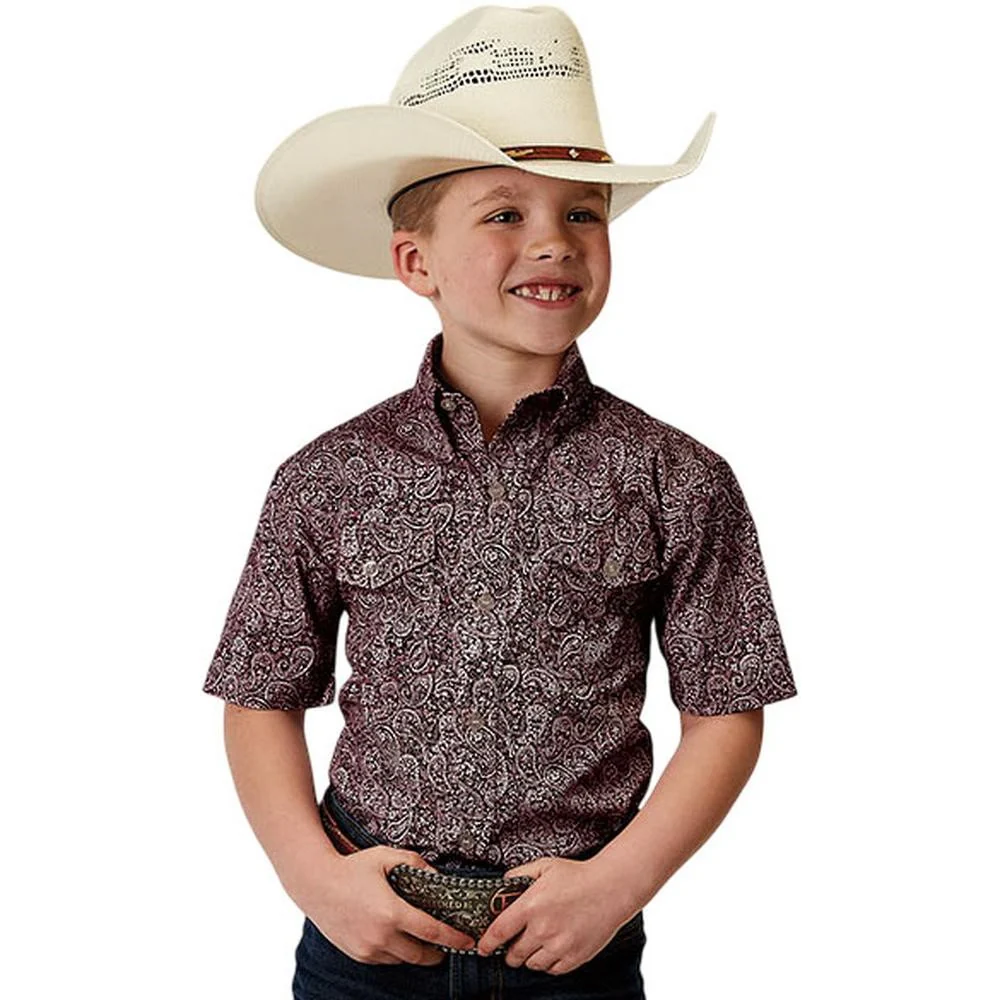Roper - Boys Short Sleeve Western Shirt - Image 2