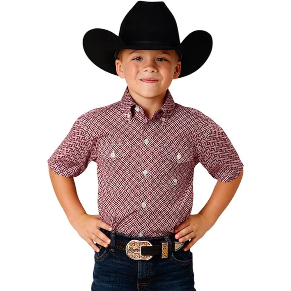 Roper - Boys Short Sleeve Western Shirt - Image 2
