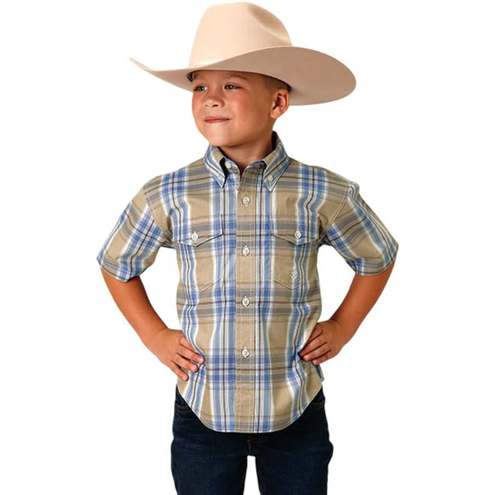 Roper - Boys Short Sleeve Western Shirt