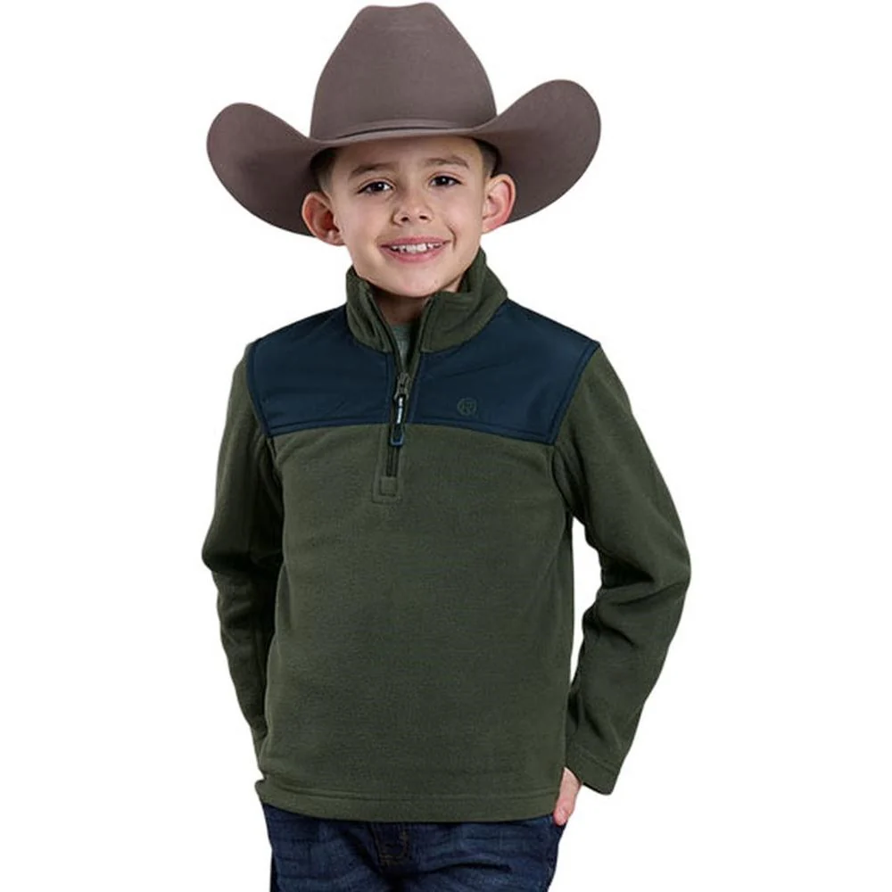 Roper - Boys Solid Micro Fleece Pullover Outerwear - Image 2