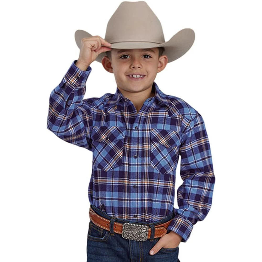 Roper - Boys Unlined Flannel Long Sleeve Shirt - Image 2