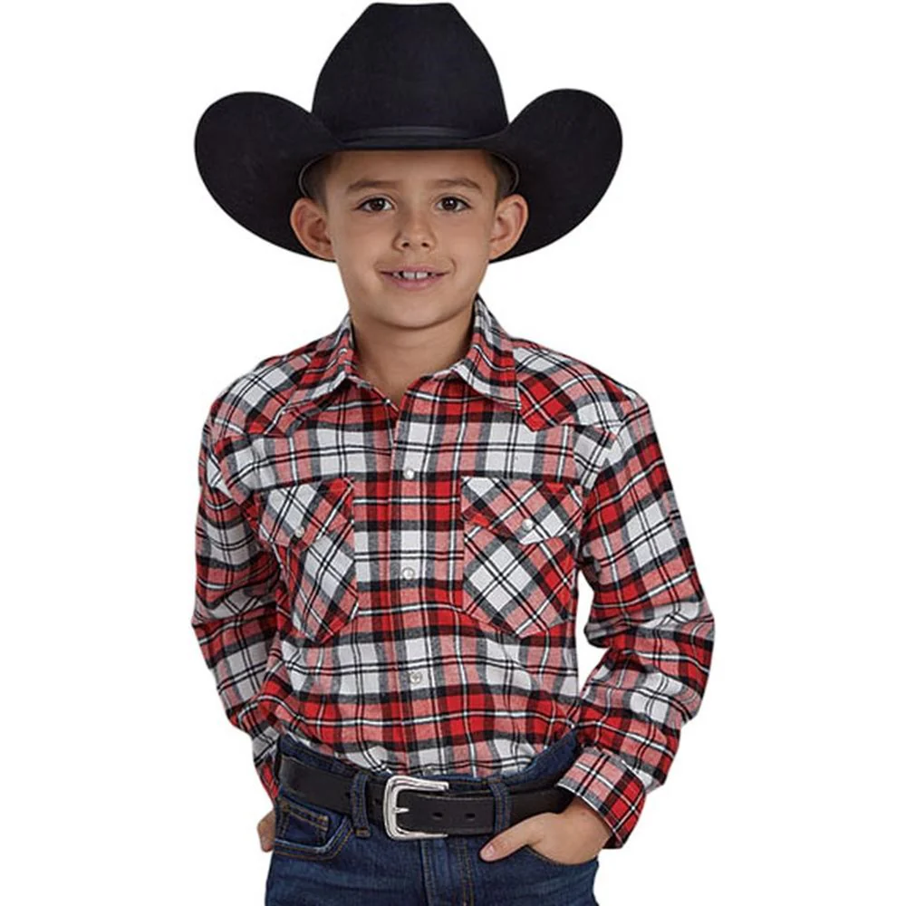 Roper - Boys Unlined Flannel Long Sleeve Shirt