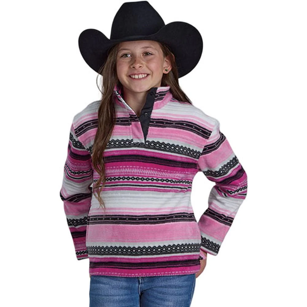 Roper - Girls Active Top Micro Fleece Pullover Printed - Image 2