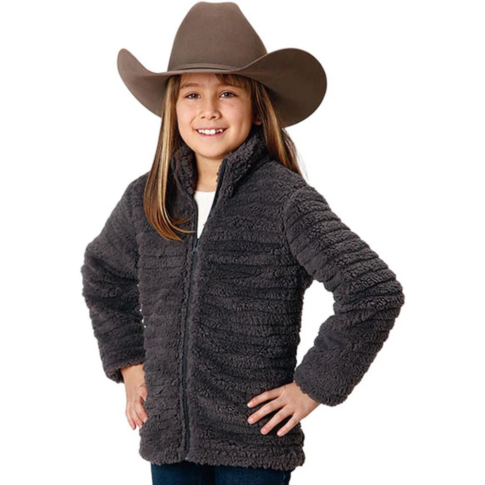 Roper - Girls Faux Mink Fleece Jacket Outerwear - Image 2