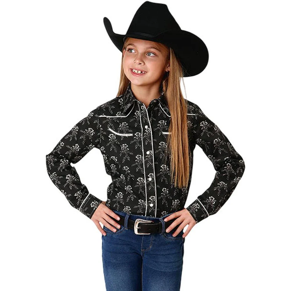 Roper - Girls Karman Special Styles Long Sleeve Western Shirt - Image 2