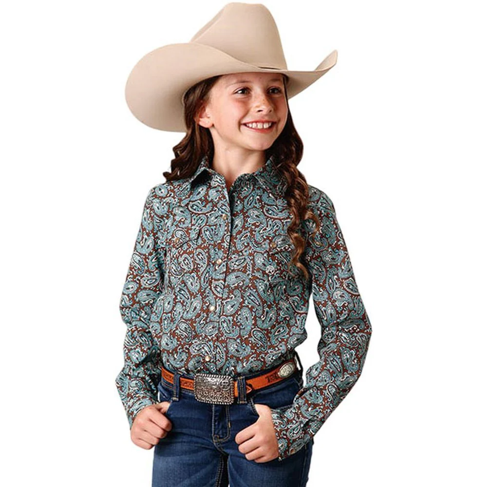 Roper - Girls Long Sleeve Western Shirt - Image 2