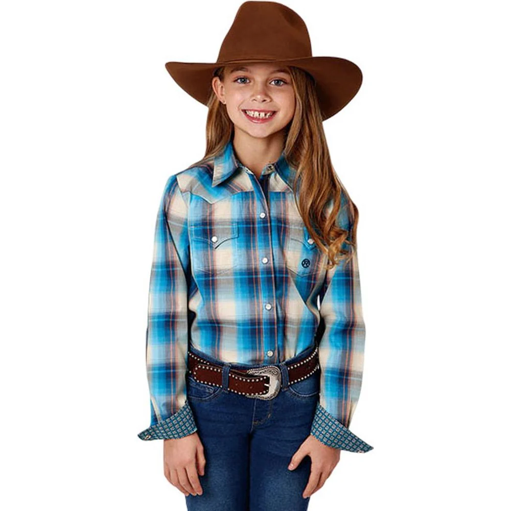 Roper - Girls Long Sleeve Western Shirt