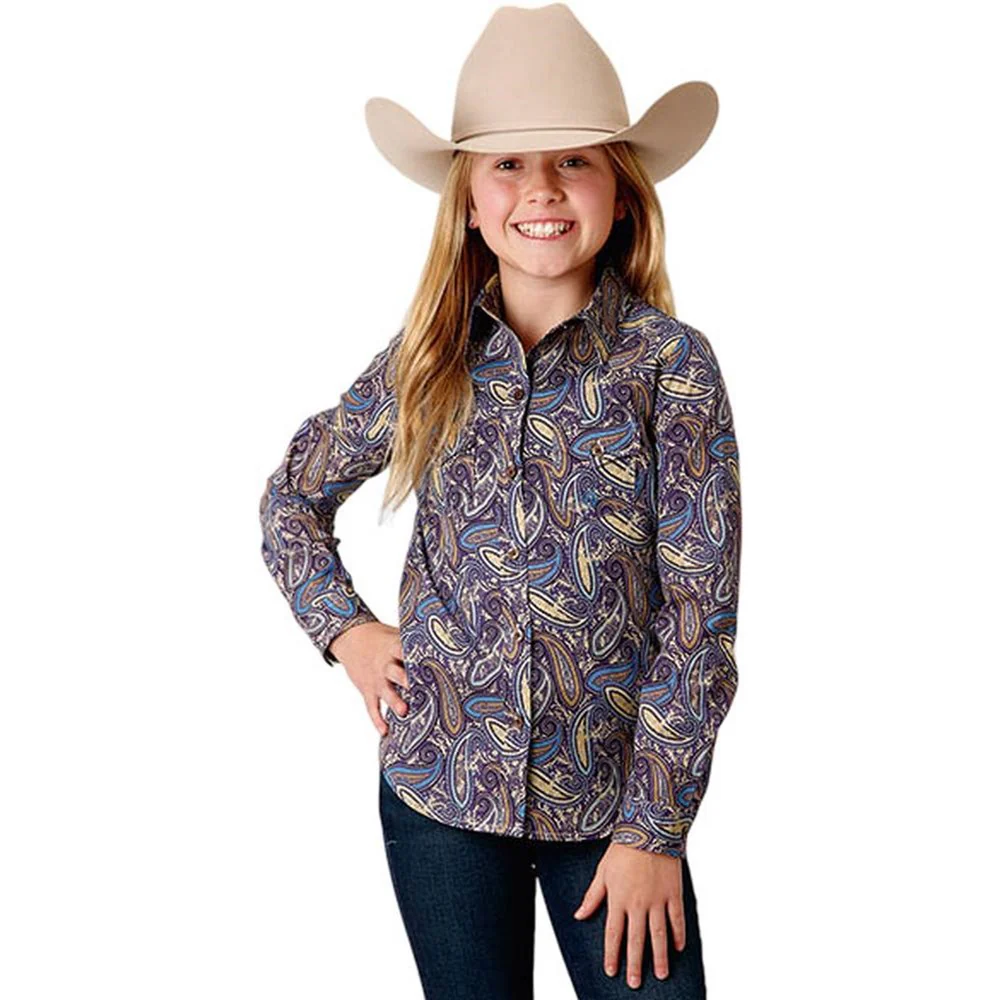 Roper - Girls Long Sleeve Western Shirt - Image 2