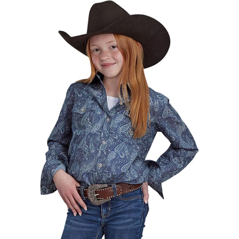 Roper - Girls Long Sleeve Western Shirt - Image 2