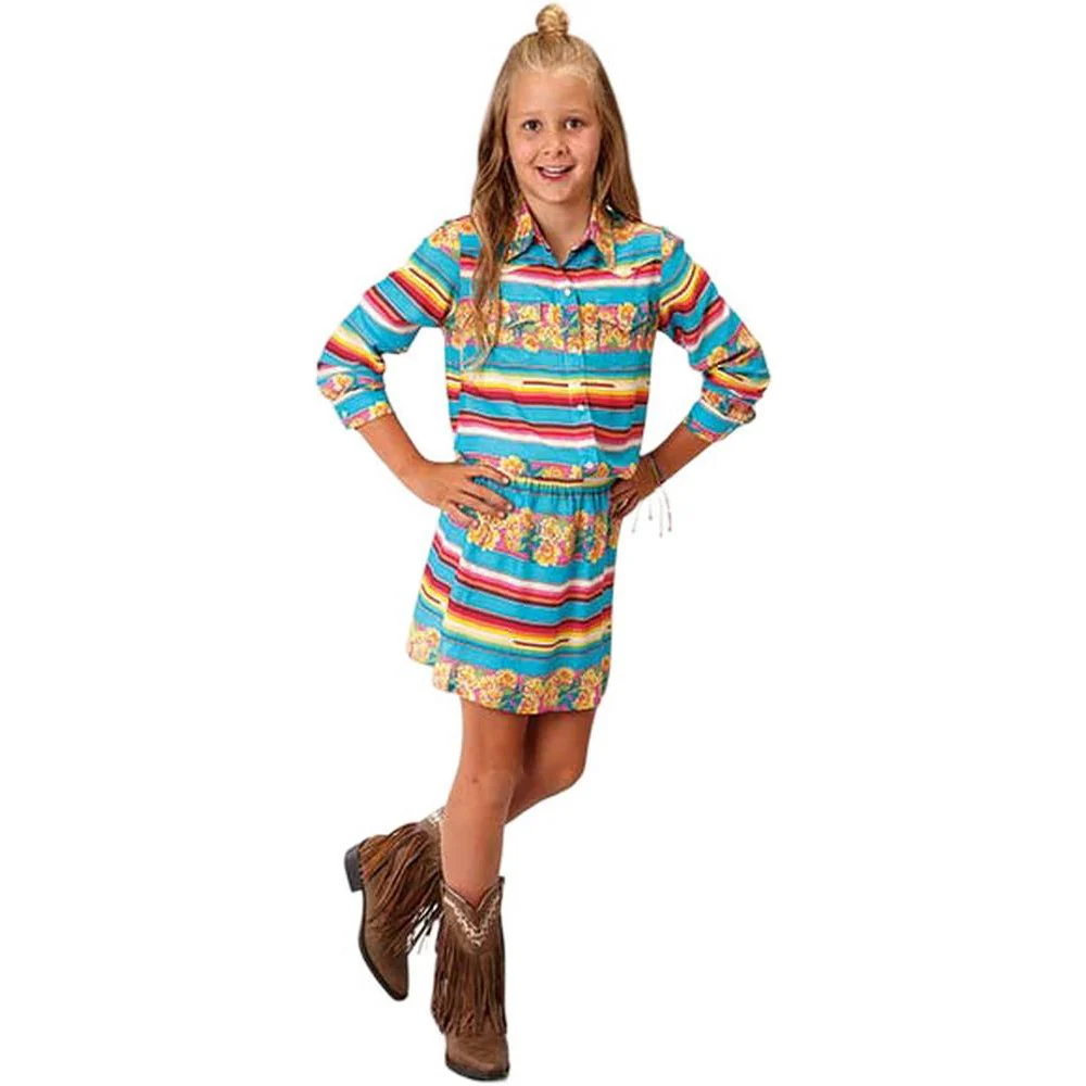 Roper - Girls Serape Printed Rayon Short Skirt