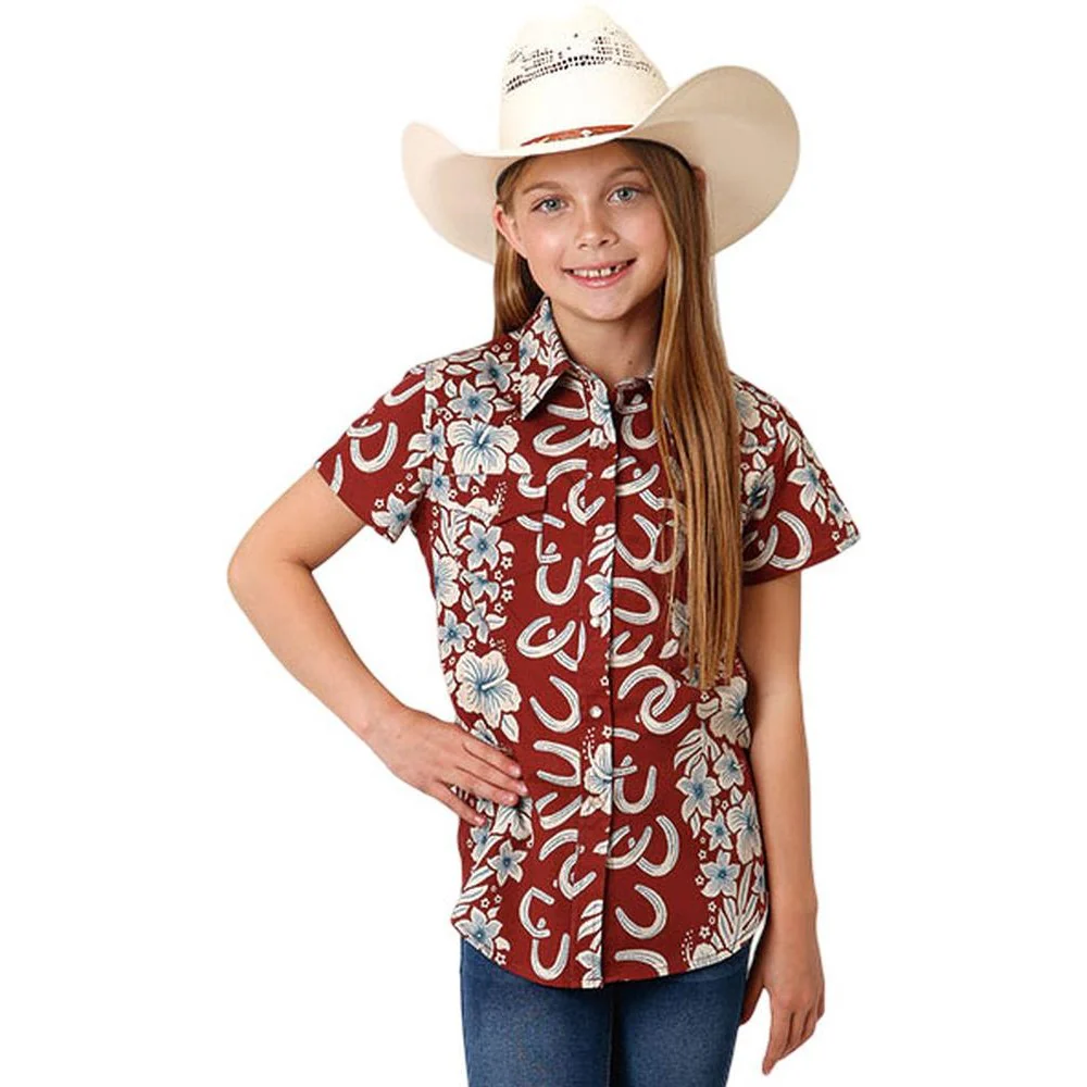 Roper - Girls Short Sleeve Western Shirt - Image 2